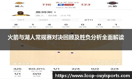 火箭与湖人常规赛对决回顾及胜负分析全面解读